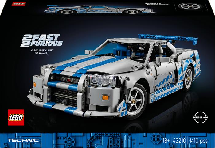 Lego - Technic Nissanskylinegt-r(r34) 2fast2furious 42210, ,