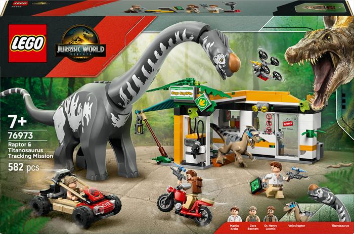 Lego - Jurassic World Ricerca Raptor E Titanosauro 76973, ,