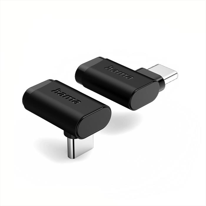 Hama - Set 2 Adattatori Usb Type C A 90°-nero
