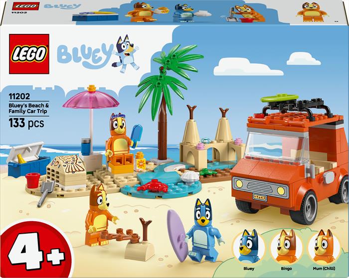 Lego - Bluey Vacanza In Spiaggia Famiglia Di Bluey 11202, ,