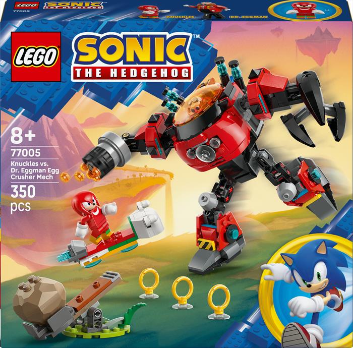 Lego - Sonic Knuckles Mech Egg Crusher Dr. Eggman 77005, ,
