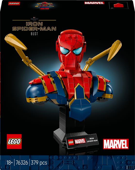 Lego - Super Heroes Marvel Busto Di Iron Spider-man 76326, ,