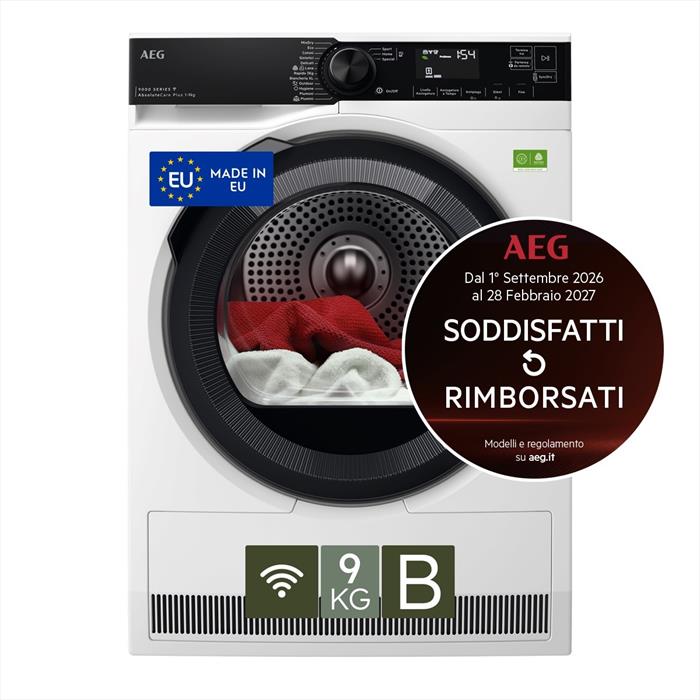 Aeg - Asciugatrice Tr9hh9by 9kg Classe B-bianco