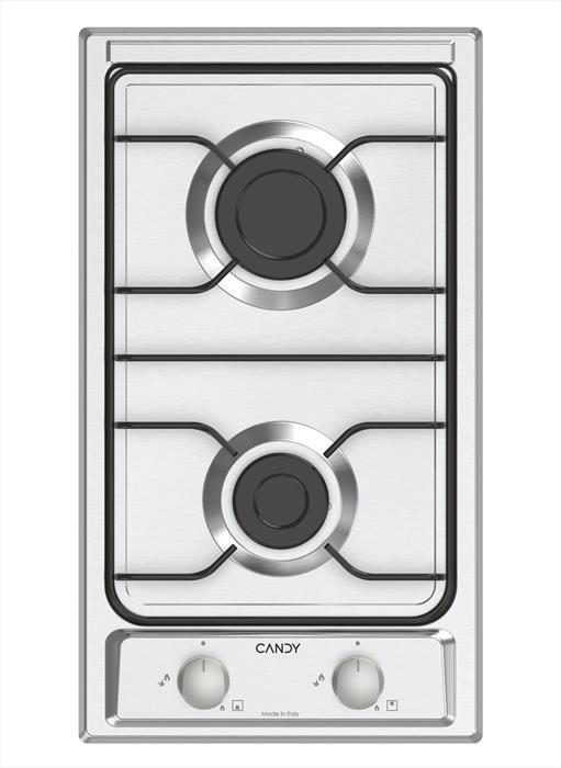 Candy - Piano Cottura Gas Chw23x 28,8 Cm-acciaio Inox