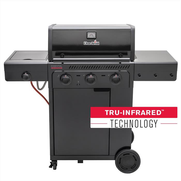 Char-broil - Barbecue Bbq Essential 3g Gas 3f+1-black