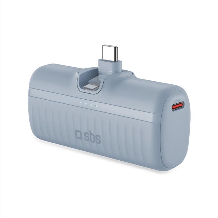 Sbs - Ecopower Bank 5000mah - Tebb5000pluglggrs-azzurro