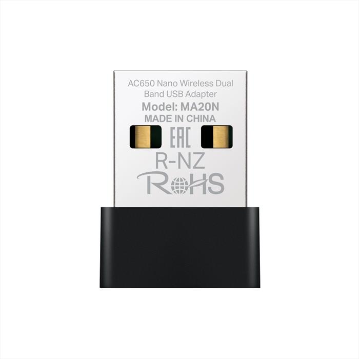 Mercusys - Ac650 Nano Wi-fi Usb Adapter-nero