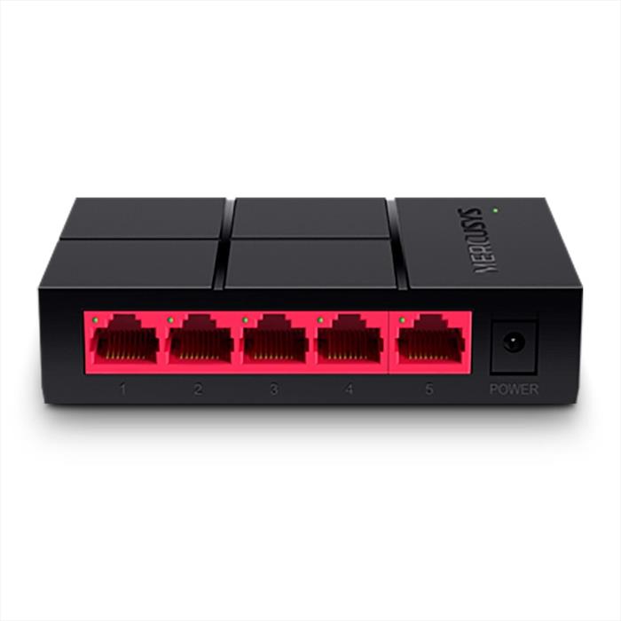 Mercusys - 5-port 10/100/1,000 Mbps Desktop Switch-nero