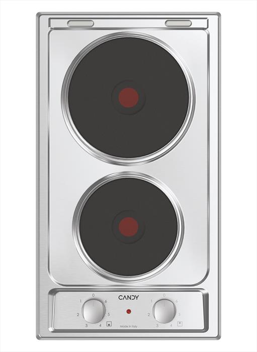 Candy CE32XK Piano Cottura 2 Fuochi 30 cm (Acciaio Inox)