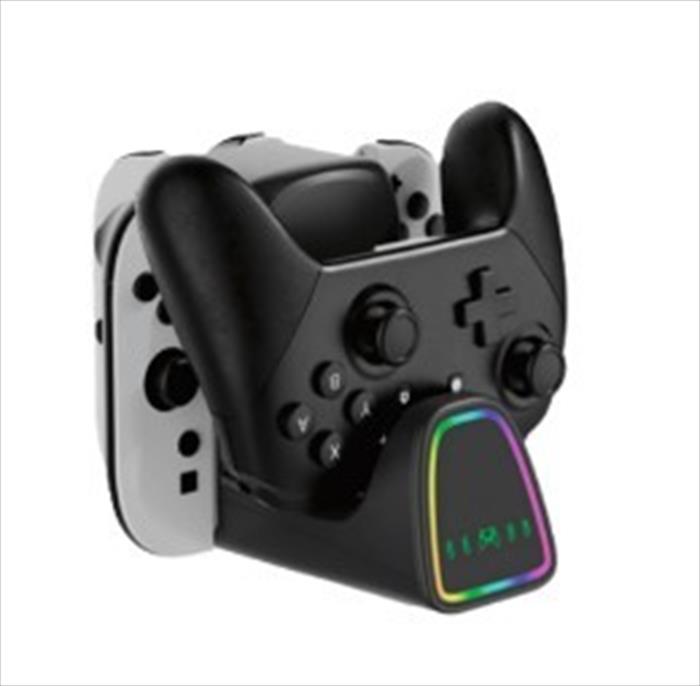 Nacon - Ricarica Per 2 Joycon E 1 Controller Pro,switch 2-nero