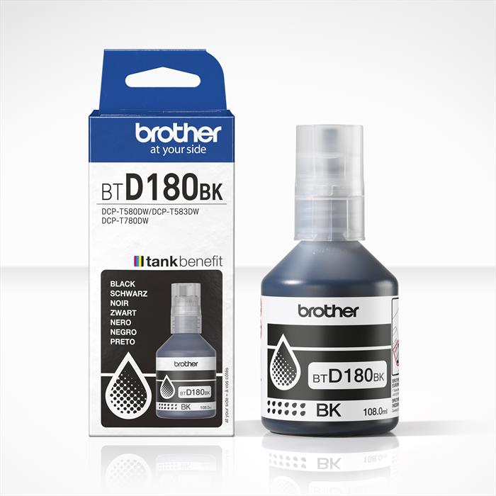 Brother - Flacone Nero Da 7.500 Pagine Btd180bk-nero