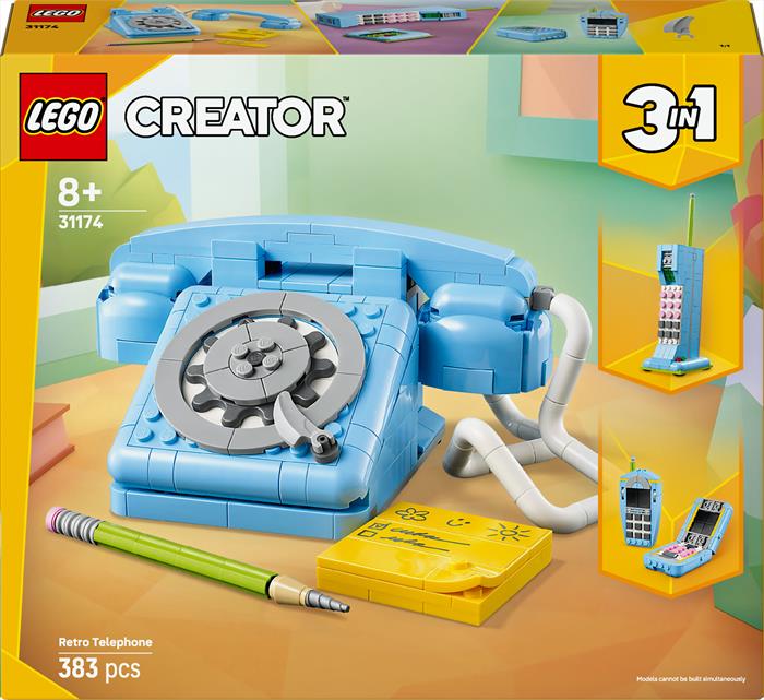 Lego - Creator 3in1 Telefono Retrò - 31174, Multicolore