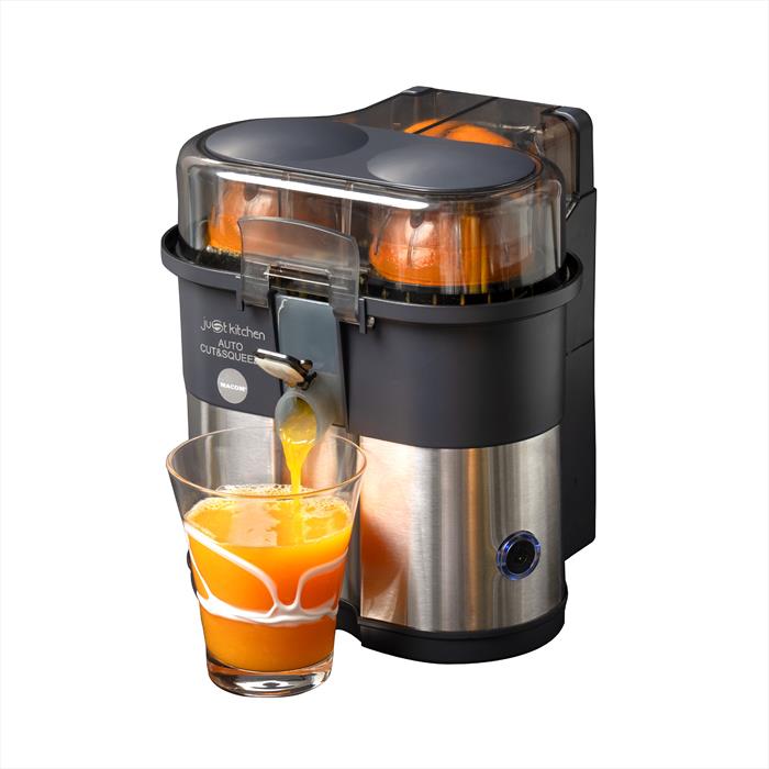 Macom - Spremiagrumi Auto Cut & Squeeze-grigio E Nero