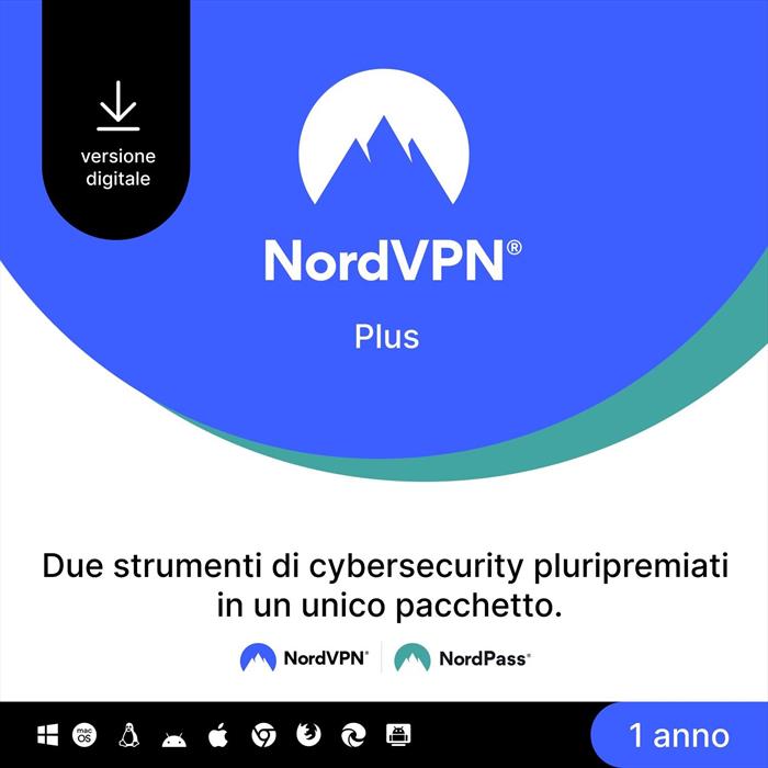 Nordvpn - Plus: Pacchetto Di Cybersecurity Per 1 Anno
