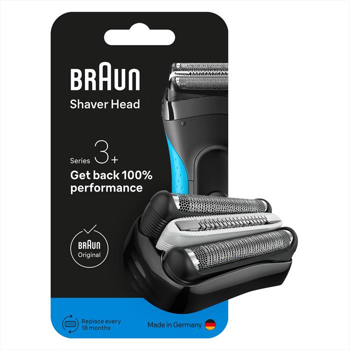 Braun - Series 3+ Testina Di Ricambio Per Rasoio Elettrico-nero
