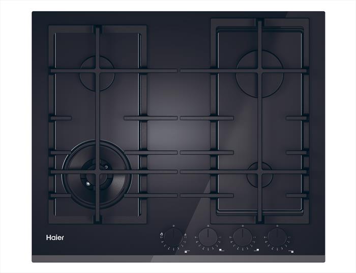 Haier HAVG6BF4TBPB Piano Cottura a Gas 4 Fornelli (Nero)