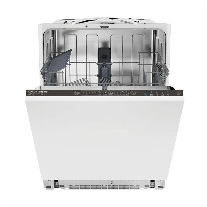 Candy CIU 3C7L0B Rapidó lavastoviglie da incasso a scomparsa totale 13 coperti, classe C, 73 kWh per 100 cicli, 47 dB, inverter, Wi-Fi