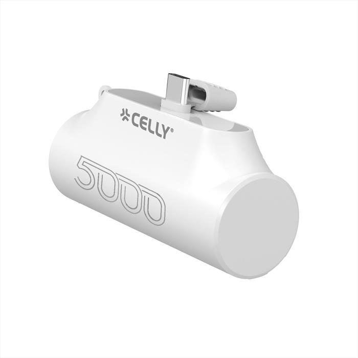 Celly - Powerbank 5000 Mah Pbc5000wh-white