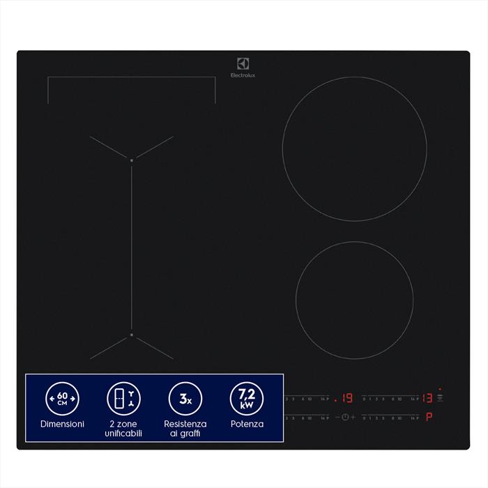 Electrolux - Piano Cottura Induzione Eiv63443ct 59cm-nero Opaco