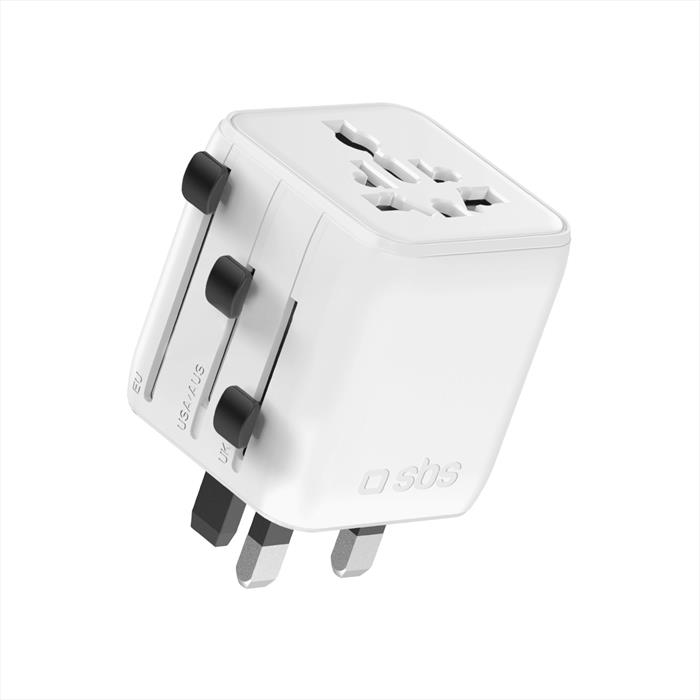 Sbs - Adattatore Da Viaggio Universale-bianco