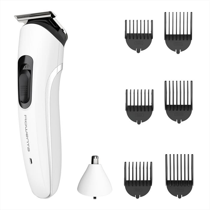 Rowenta - Regolabarba Multifunzione 8-in-1 Tn8934e0-bianco/nero