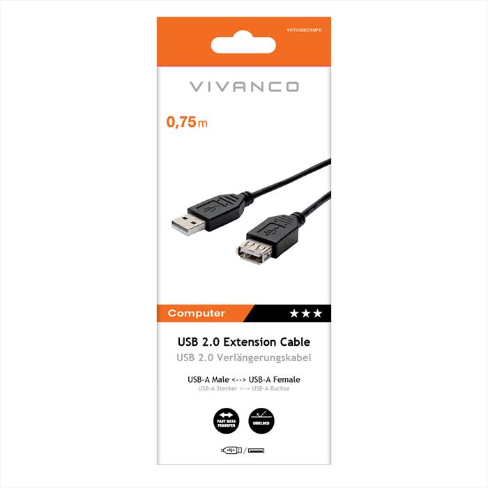 Sbs - Prolunga Usb 2.0 Tipo A Maschio Tipo A Femmina-nero