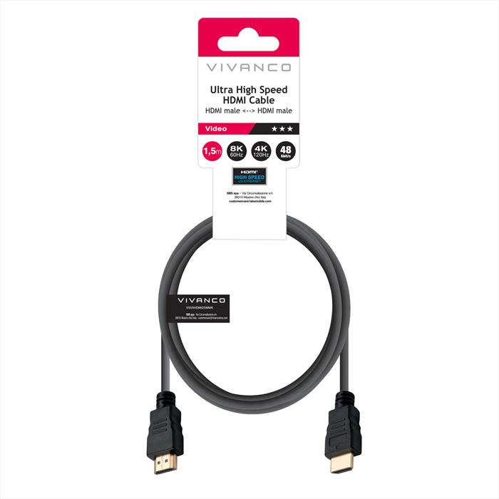 Sbs - Ultra Hdmi Cavo With Ethernet,-nero