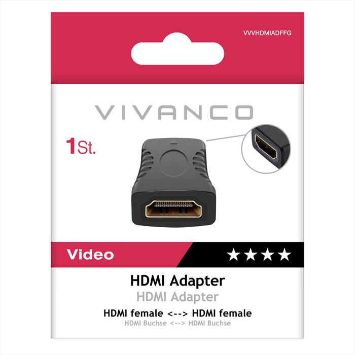 Sbs - Hdmi Coupler Compact Type-nero