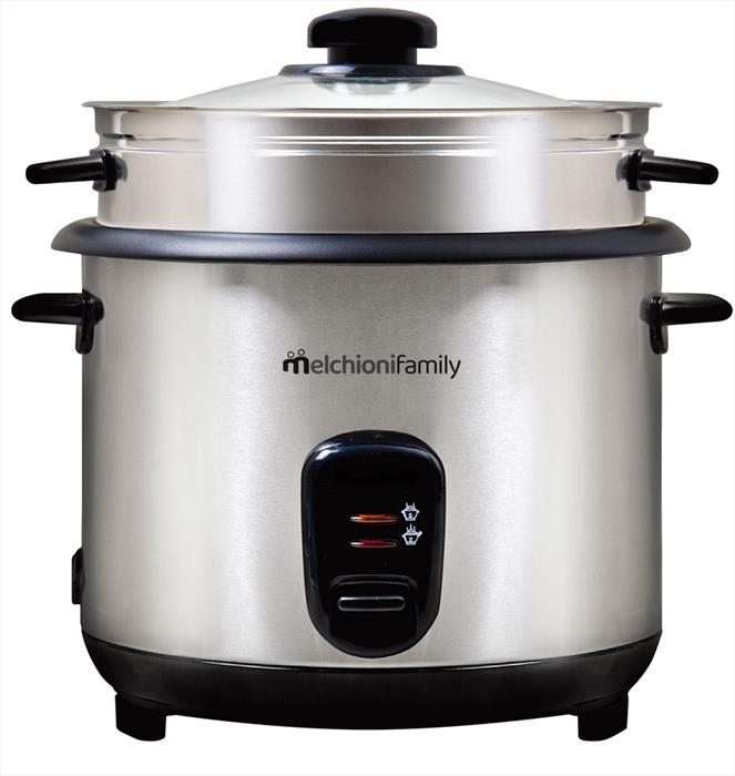 Melchioni Family - Cuociriso Elettrico 1,8lt Loto-grigio / Acciaio