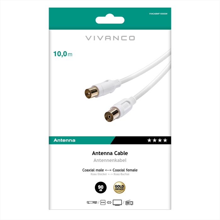 Sbs - Cavo Antenna Connection 10m-bianco
