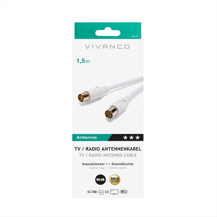 Sbs - Cavo Antenna Connection 1,5m-bianco