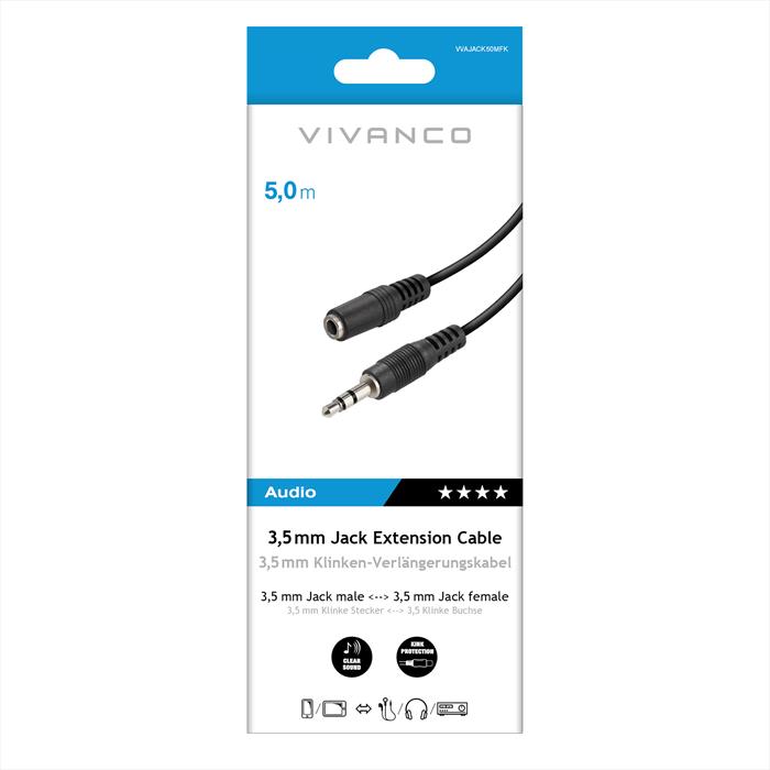 Sbs - Audio Extension 5m-nero