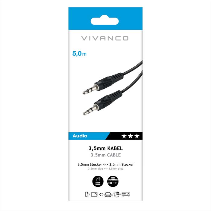Sbs - Audio Connection 5,0m-nero