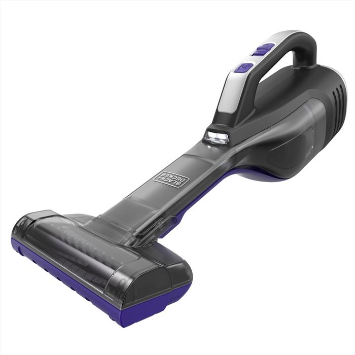 Black & Decker - Aspirabriciole Con Luci Led Pet 12v Dvd320bp-nero/viola