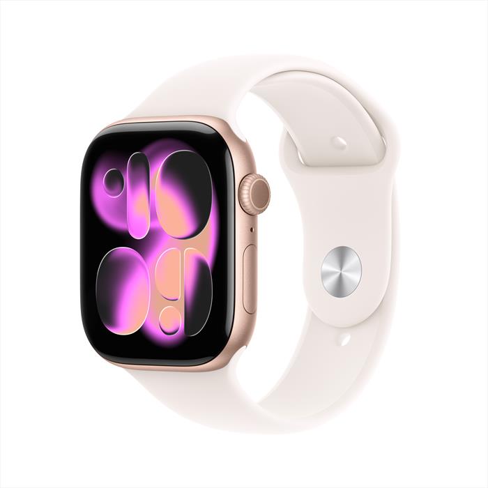 Apple - Watch Series 11 Gps 46mm Alluminio-oro Rosa - Band Rosa Fard M/l