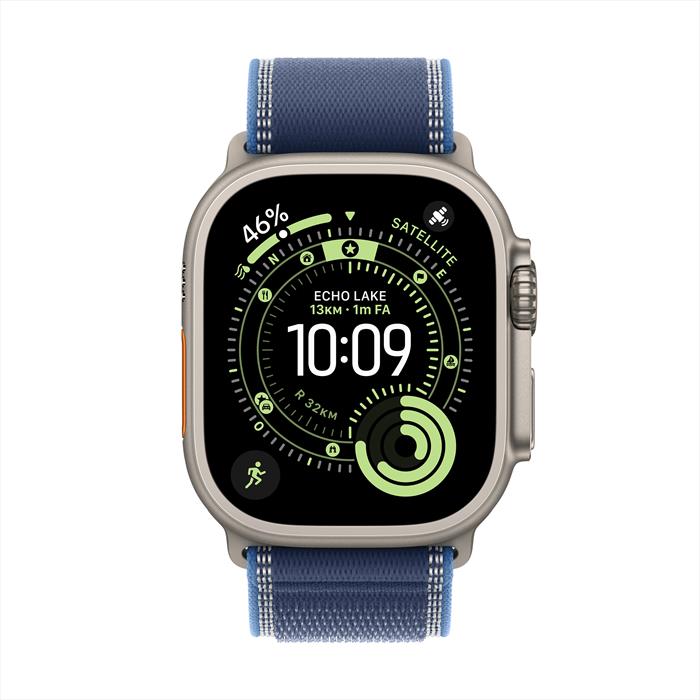 Apple Watch Ultra 3 Gps + Cellular 49Mm Cassa Titanio Con Trail Loop Blu/Blu Acceso - S/M-image