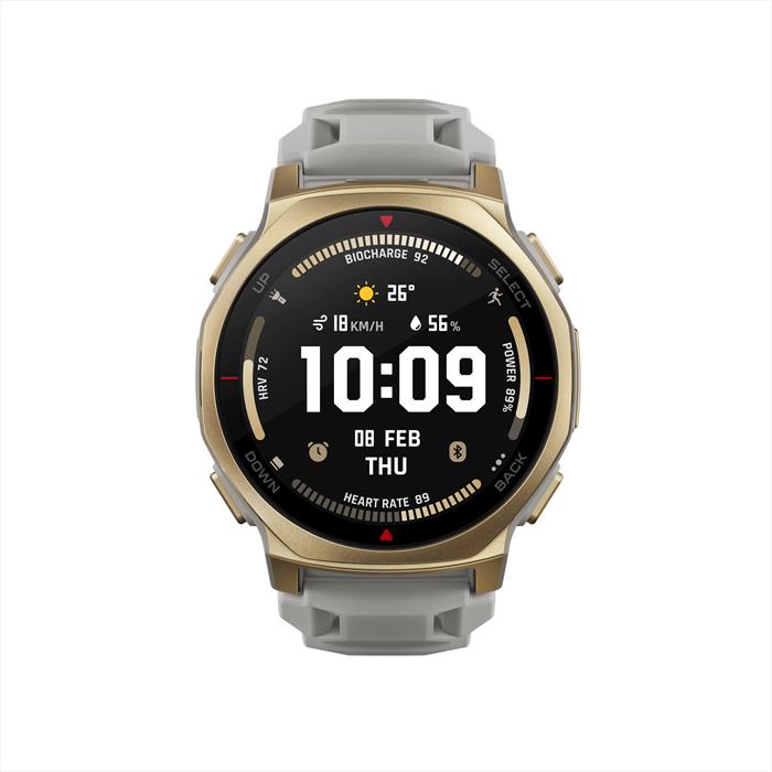 Amazfit T-Rex 3 Pro 3,35 Cm (1.32'') Amoled 44 Mm Digitale 466 X 466 Pixel Touch Screen Oro Wi-Fi Gps (Satellitare)-image
