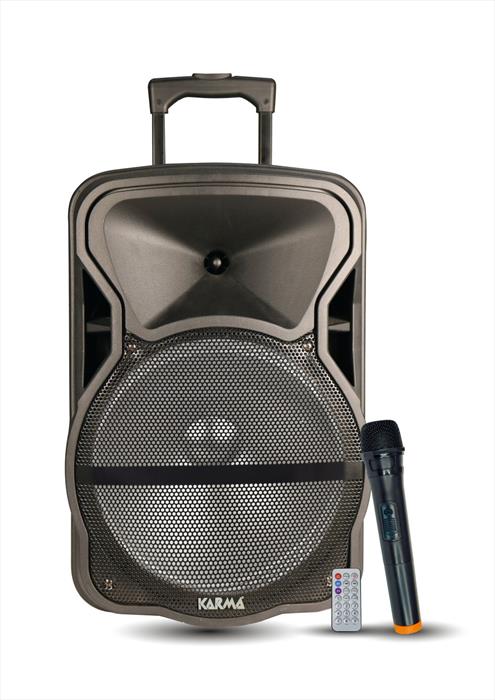 Karma - Diffusore Amplificato Con Radiomicrofono Deep 12-nero