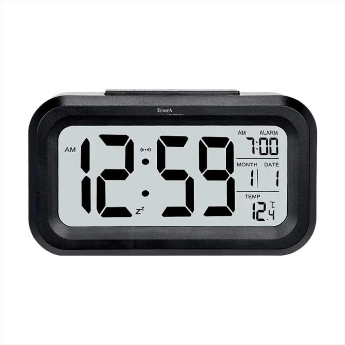 Europa Technology - Sveglia Con Display Lcd Dv-201 Ld-black