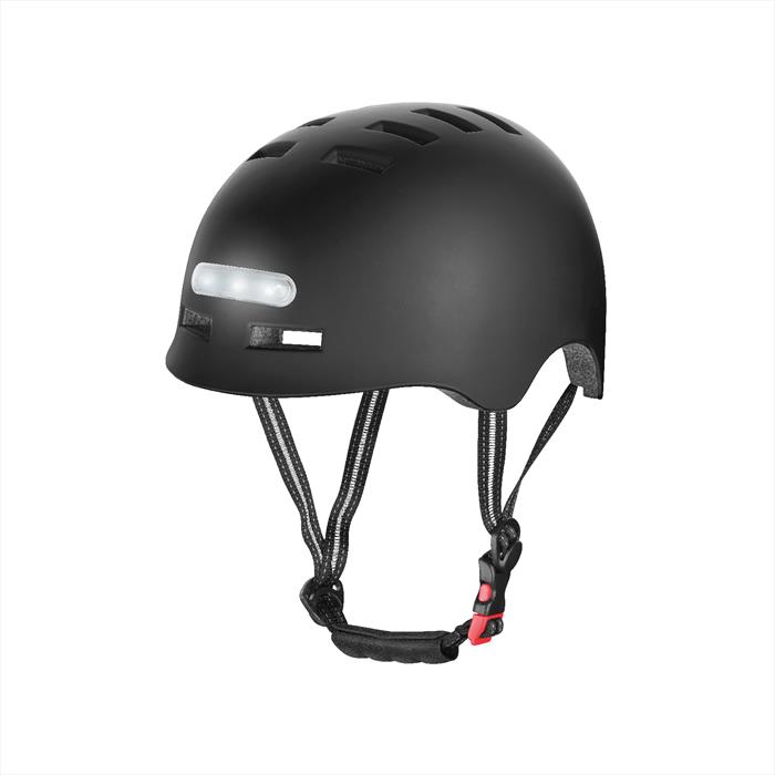Newrban - Casco Per Adulti Con Led Taglia M Newmledhelmetmk-nero