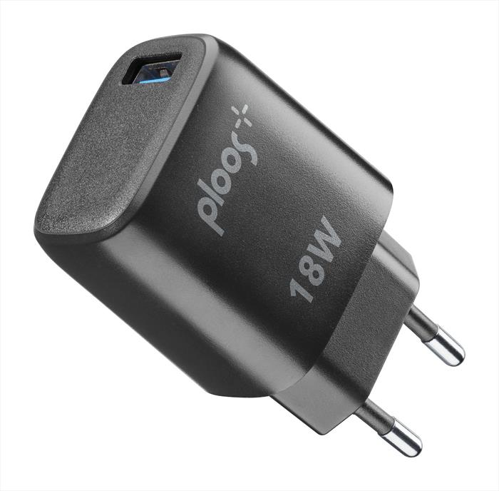 Ploos - Caricabatterie Usb Adapter 18w - Universale-nero