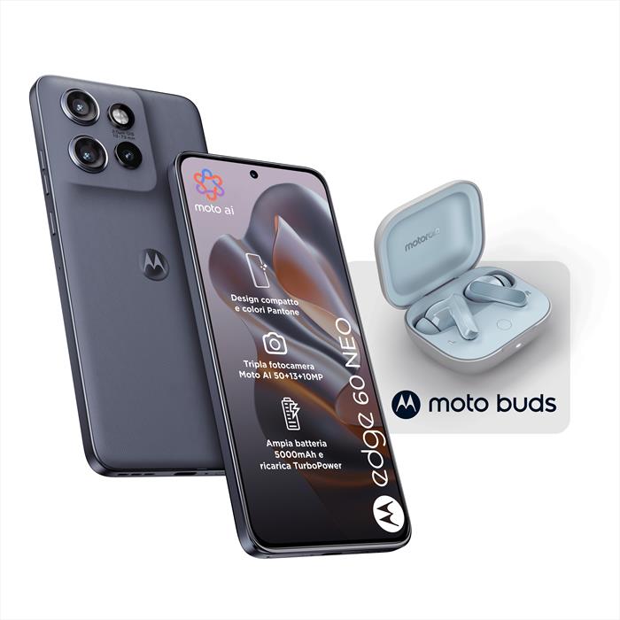 Motorola - Smartphone Edge 60 Neo + Moto Buds-pantone Grisaille