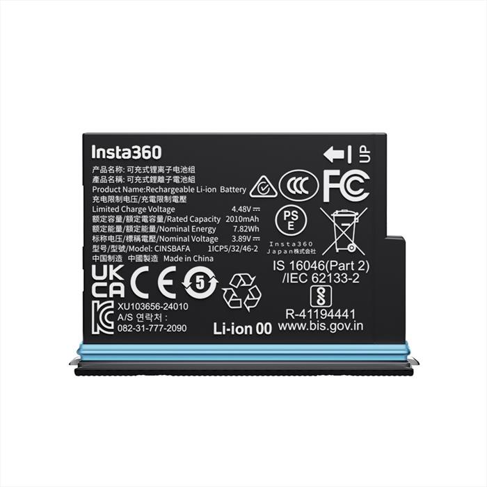 Insta360 - Batteria Sostitutiva Per Insta360 X4 Air-nero