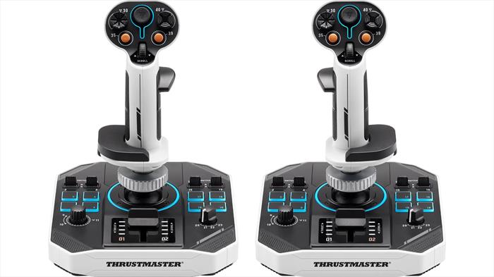 Thrustmaster - Simulatore Di Volo Sol-r 2 Hosas Space Sim Duo-bianco / Nero