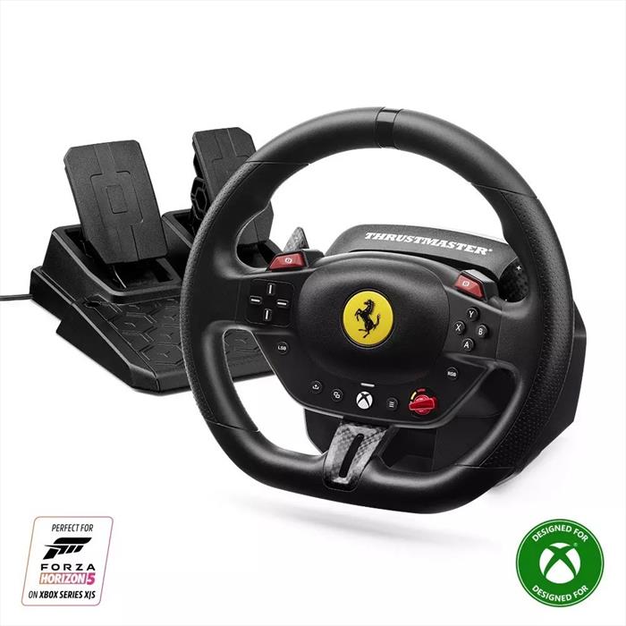 Thrustmaster - Sterzo + Pedali T98-x Ferrari 296 Gts-nero