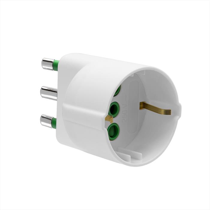 Ekon - Adattatore Presa Italo/tedesca 10a-bianco