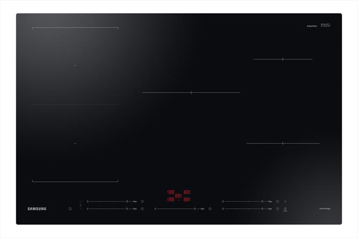 SAMSUNG NZ85C5047FK/U1 PIANO COTTURA A INDUZIONE, 5 zone di cottura, dimensioni: L 80 cm, P 52 Nero