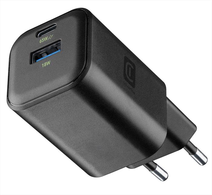 Cellularline - Caricabatterie Da Rete Multipower Gan 65w-nero