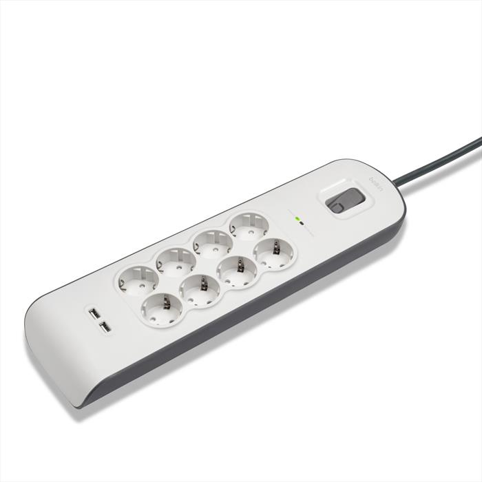 Belkin - Protezione Dalle Sovratensioni Con 8 Prese-bianco