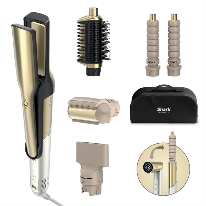 Shark - Styler E Asciugacapelli Glam Set 5-in-1-oro